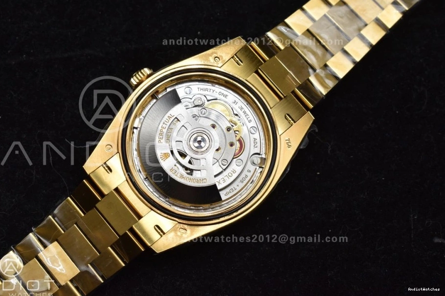 (Gain President Best Date Stretchable VR3255 ARF Roman 658 On Day Weight) 40 YG Bracelet 228238 1:1 Gold Edition Dial 0201